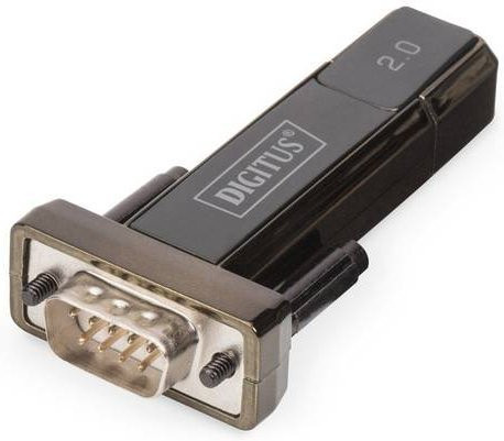 Digitus USB 2.0 auf Seriell RS232 Adapter, USB-A auf D-SUB 9-polig, Schwarz, DA-70167 - Bild 1