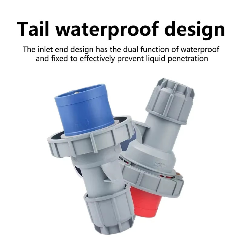 Industriestecker und Buchse FRONCS IP67 wasserdicht, 16A/32A elektrischer Steckverbinder für Wandmontage, 3P/4P/5Pin Auswahl - Bild 3