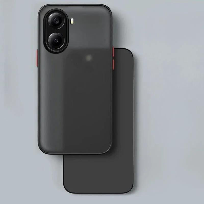 Xiaomi Poco X7 Pro Handyhülle Transparent Matt Frosted Grey mit Skin Feel Schutzhülle - Bild 2