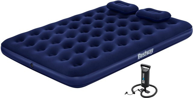 Bestway Doppelluftbett mit externer Handpumpe B/T/H: 203 x 152 x 22 cm - Bild 1