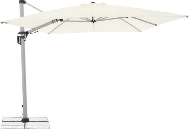 Doppler Ampelschirm Active II in Natur mit Aluminiumgestell und Polyesterbespannung, B: 350 cm, T: 260 cm - Bild 1
