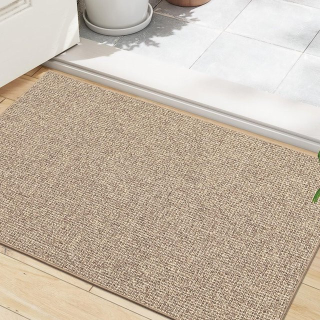 Rutschfeste Bodenmatte für den Eingangsbereich in Beige, B/B: 61 x 92 cm - Bild 1