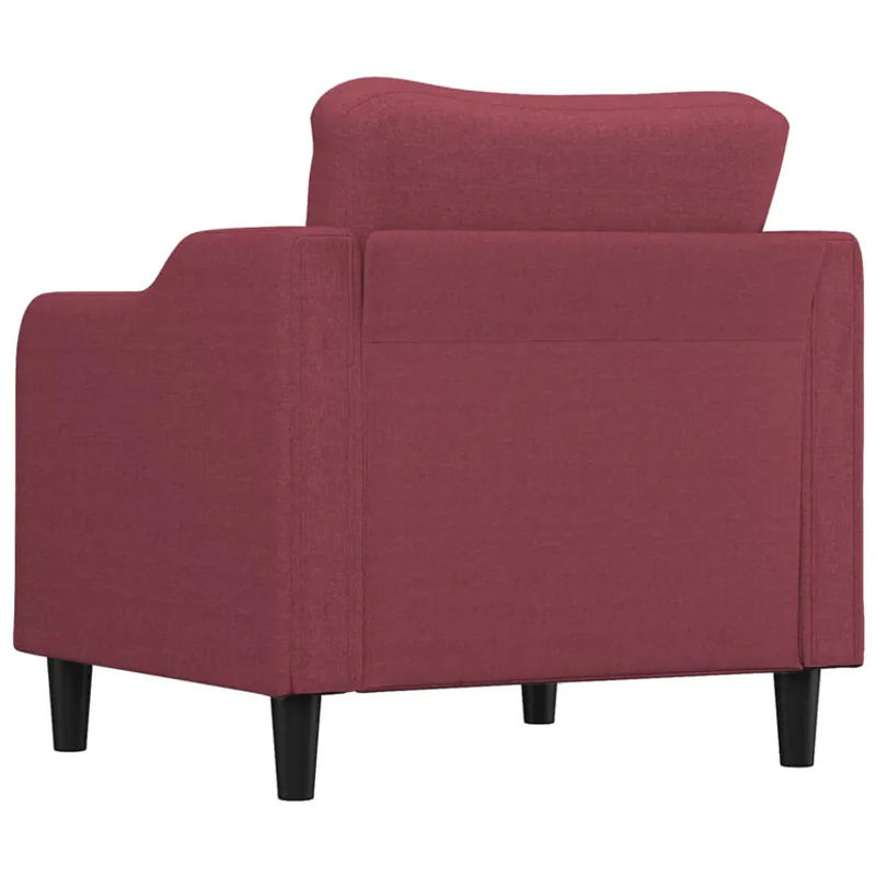 Modernes Vidaxl Sessel in Rot mit Stoffbezug und Metallgestell, Breite: 60 cm - Bild 6