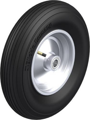 Blickle Rad-Luftreifen P 410/25-90K in Schwarz und Silber mit Stahlfelge, Durchmesser: 400 mm, Tragfähigkeit: 350 kg - Bild 1