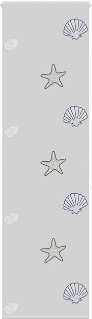 vidaXL Duschrollo Nautical Grau, B/H: 60 x 240 cm - Bild 1