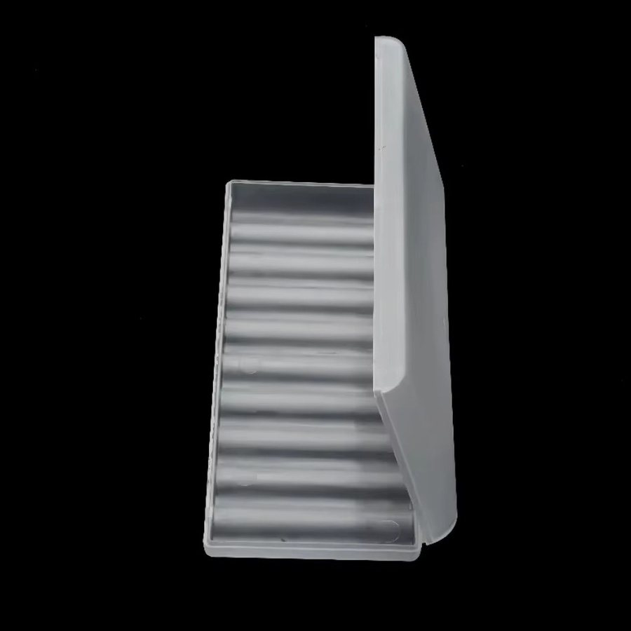 Muzisn Batteriegehäuse Organizer für AAA AA 18650 Batterien, 10 Slots, Weiß - Bild 4