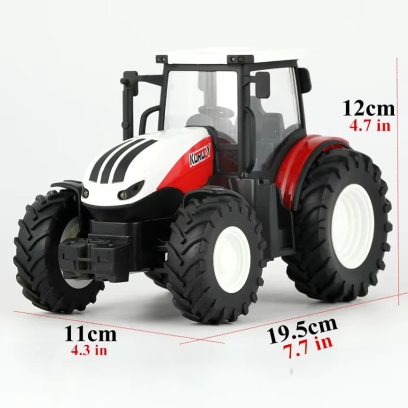 CONUSEA Bauer Auto Spielzeug Set, Traktor Anhänger, 1:24, ferngesteuert, mit Lichtern - Bild 3