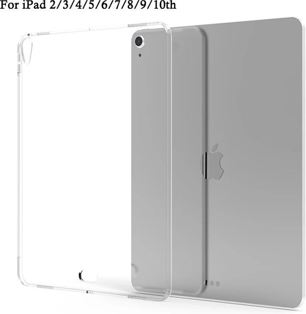 Stoßfeste Silikonhülle von Fudan für Apple iPad Pro, Air und Mini in Transparent - Bild 1