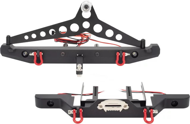 Axial Metall-Frontstoßstange, Schwarz, Zubehör - Bild 1