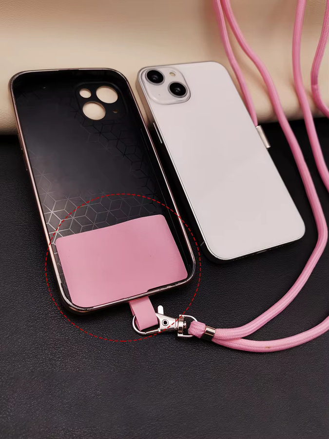 Maerknon Universelles verstellbares Telefon-Lanyard in Pink mit Anti-Verlust-Funktion und abnehmbarem Umhängeband für mobile Schlüsselanhänger und Karten - Bild 2