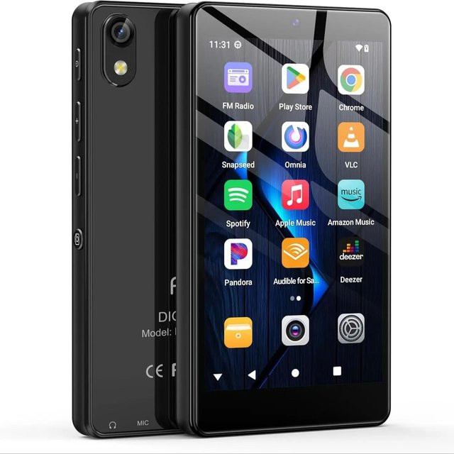 Fanvace Android 13 MP3-Player mit Bluetooth 5.0, WLAN, Spotify, Kamera und Lautsprechern in Schwarz (32GB/96GB) - Bild 1