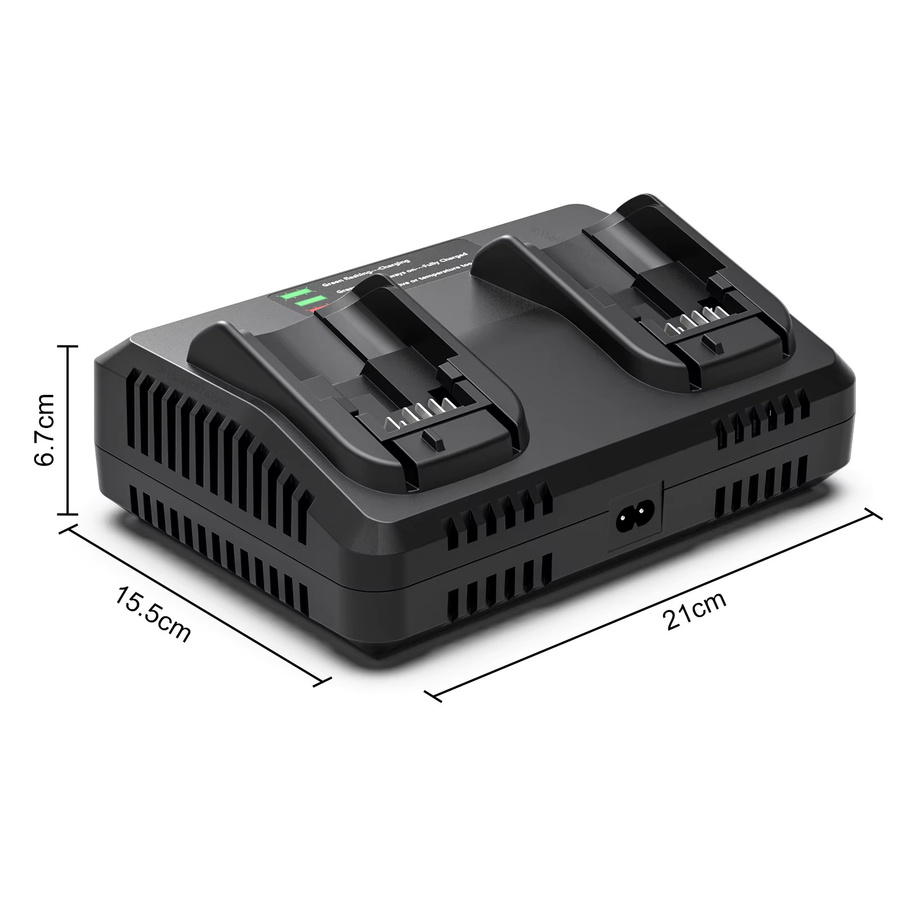 EU Stecker Ersatz für Dewalt 18V-60V Akku Ladegeräte DCB206 DCB205 DCB200 DCB609 in Schwarz - Bild 4