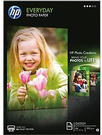 HP Fotopapier Everyday glänzend DIN A4 für Inkjet, 100 Blatt - Bild 1