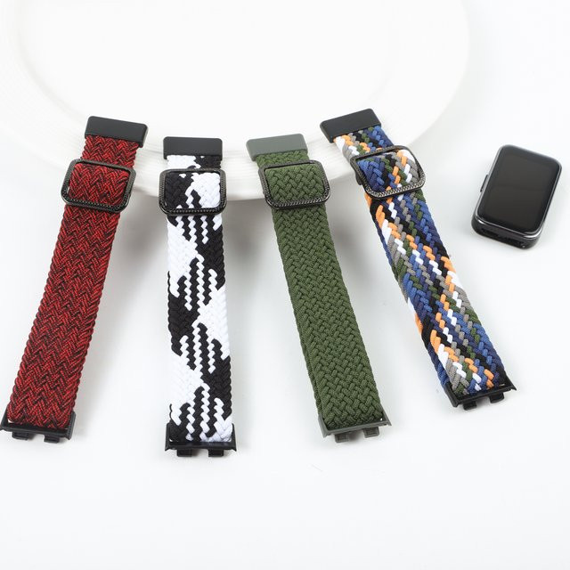 Uhrenarmband Textil, geflochten, elastisch, bunt, Unisex - Bild 1