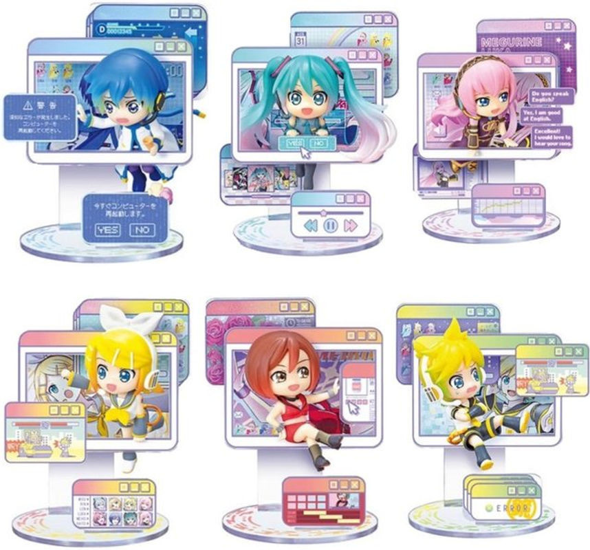 Bandai Anime Figuren Set Hatsune Miku KAITO Rin Len Luka Miniatur Modell aus Kunststoff mehrfarbig - Bild 1