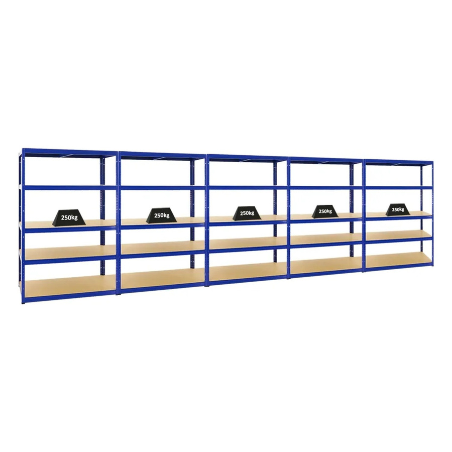 PROREGAL Schwerlastregal Big Elephant M Set aus 5 Regalen, Blau, H x B x T: 180 x 120 x 60 cm - Bild 2