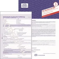 Avery Zweckform Kfz-Kaufvertrag 2880 Etiketten in A4, Weiß und Blau - Bild 1