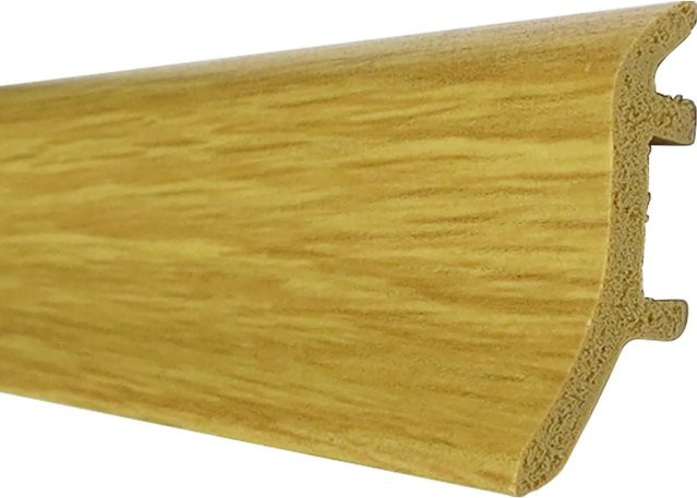 Döllken Profiles Sockelleiste aus Hartschaum in Eiche Optik, Farbe Braun, H x B x T: 46 x 20 x 2500 mm - Bild 1