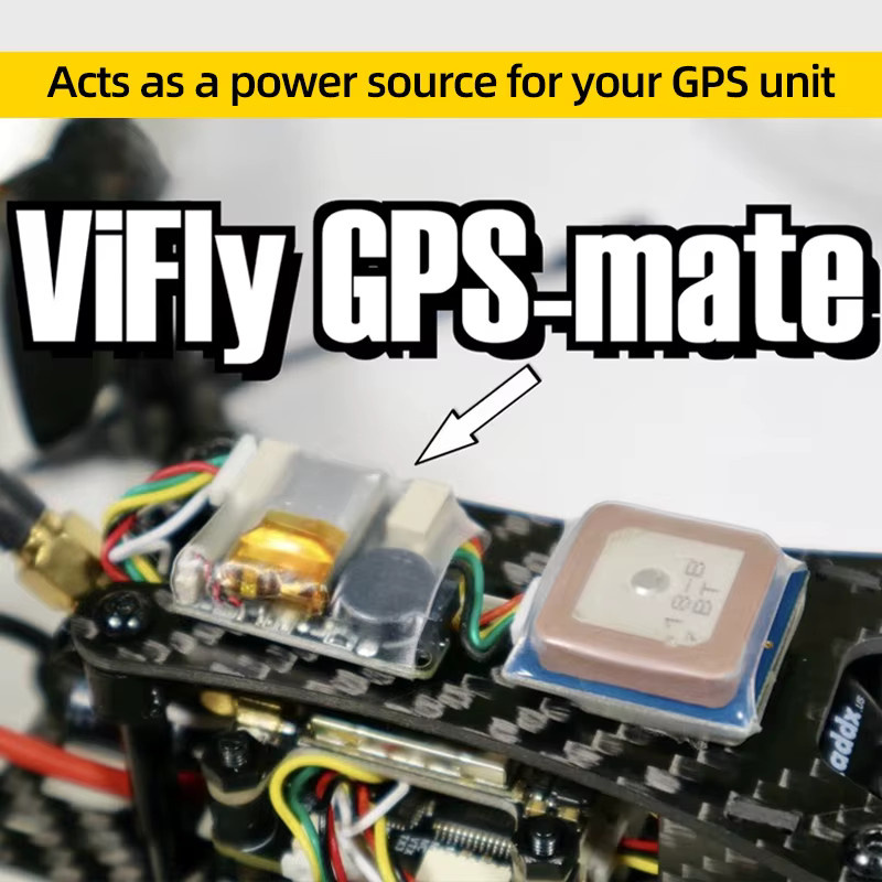 VIFLY GPS-MATE GPS Leistungsmodul mit Summer Beeper Alarm für RC Flugzeuge, FPV Racing und Long Range Quadcopter Drohnen - Bild 2