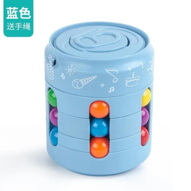 Wucifang Bags Magisches drehendes Bohnen-Puzzle-Spielzeug, blau, ab 0 Jahre - Bild 1