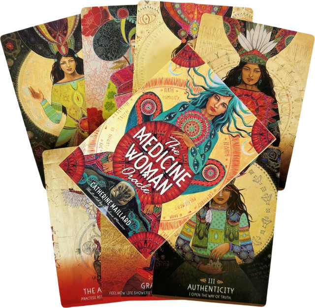 The Medicine Woman Oracle Cards Divination Deck English Vision Edition, Brettspiel, Partyspiel - Bild 1