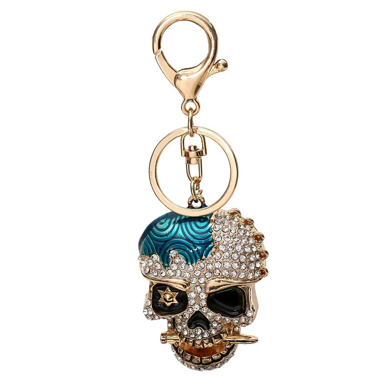 Schlüsselanhänger Metall, Diamantbesetzt, Unisex - Bild 3