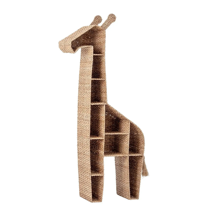 Bloomingville Mini Kalu Bücherregal Bankuangras in Beige, geflochten, Höhe: 148 cm - Bild 1