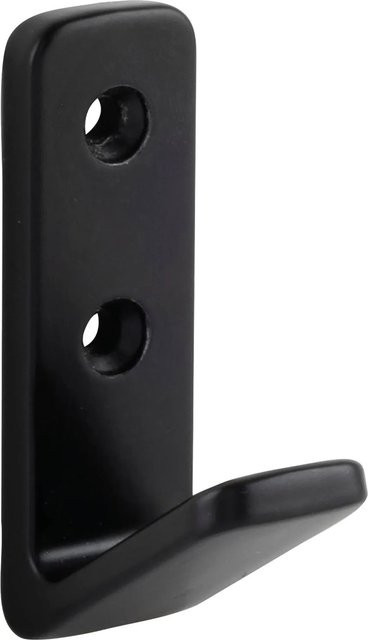 Technik Team Mantelhaken Enyo aus Zinkdruckguss Schwarz Matt, Breite: 2,5 cm, Höhe: 6,3 cm - Bild 1