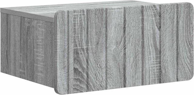 vidaXL Wandmontierter Nachttisch in Grau Sonoma, Modernes Design, B/T/H: 49 x 34,5 x 24 cm - Bild 1