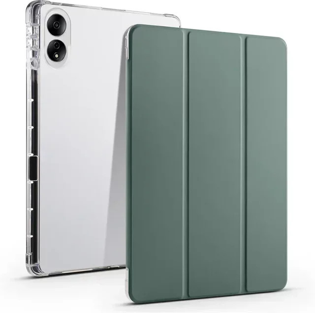 Xiaomi Poco Pad M1 Schutzhülle mit Stifthalter und Standfunktion aus weichem TPU in Grau oder Grün - Bild 1