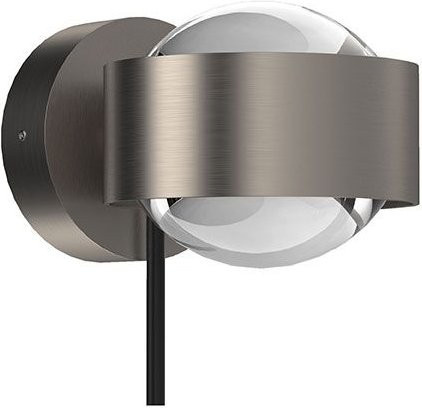 Top Light Puk! 80 Wall Avantgarde Wandleuchte in Nickel matt mit klaren Gläsern - Bild 1