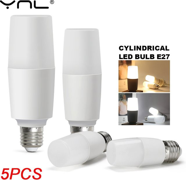 5er Set YNL LED Lampen mit E27 Sockel in Weiß für Wohnzimmer und Haushalt - Bild 1