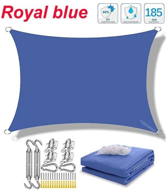 Wasserdichtes Sonnensegel von Simplistic Living Home aus Oxford-Gewebe für Garten, Terrasse und Pool, B/B: 200 x 200 cm - Bild 1