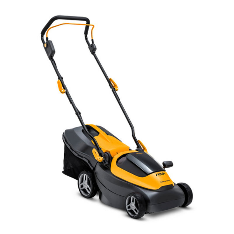 Stiga ePower Collector 136e Akku-Rasenmäher in Gelb mit 2x 20 V Akku, Doppelladegerät und einer Schnittbreite von 34 cm - Bild 3