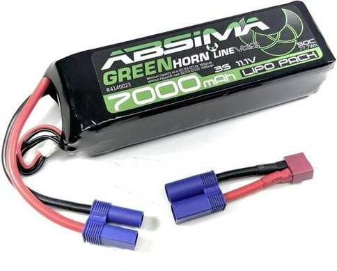 Absima LiPo Modellbau-Akkupack 11.1V 7000 mAh 3S 50C mit EC5 Stecker in Schwarz - Bild 1
