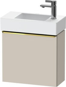 Duravit Waschtischunterschrank D-Neo in Beige, Wandhängend, 1 Tür, Glänzend, B/T/H: 48,4 x 22,2 x 44 cm - Bild 1