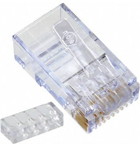Molex Cat 5-7 RJ45 Modul und Stecker Set, transparent - Bild 1