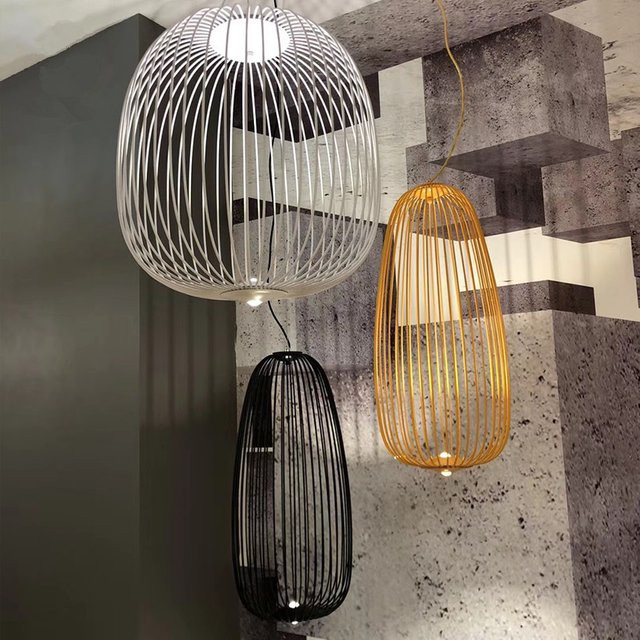 Foscarini Speichen 1/2 Suspension Pendelleuchte Weiß für Esszimmer, Bar und Küche - Bild 1