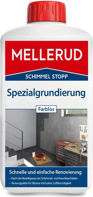 Mellerud Schimmel Stopp Spezialgrundierung für Putz, farblos, 1,0 l - Bild 1