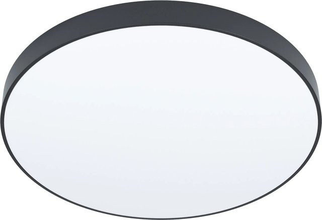 Eglo LED-Deckenleuchte Zubieta-A in Schwarz-Weiß, rund, Durchmesser: 45 cm, dimmbar mit Fernbedienung und Timer - Bild 1