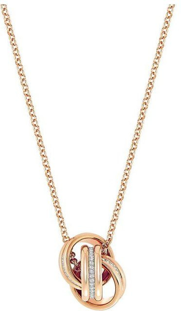 Swarovski Halskette, Ineinandergreifende Kreise, Roségold, Damen - Bild 1