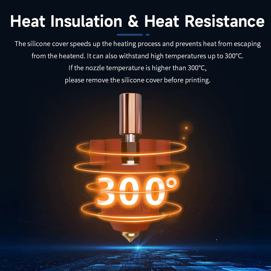 Creality Silikonsocke als Silikonhülle für K1C, K1, K2 sowie MK8, MK9, CR10, Ender 3, Ender 5 und Ender 7 3D-Drucker - Bild 2