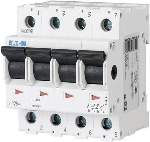 Eaton Hauptschalter 4polig 80 A mit 4 Öffnern und 4 Schließern 240 V/AC in Weiß 276281 - Bild 1
