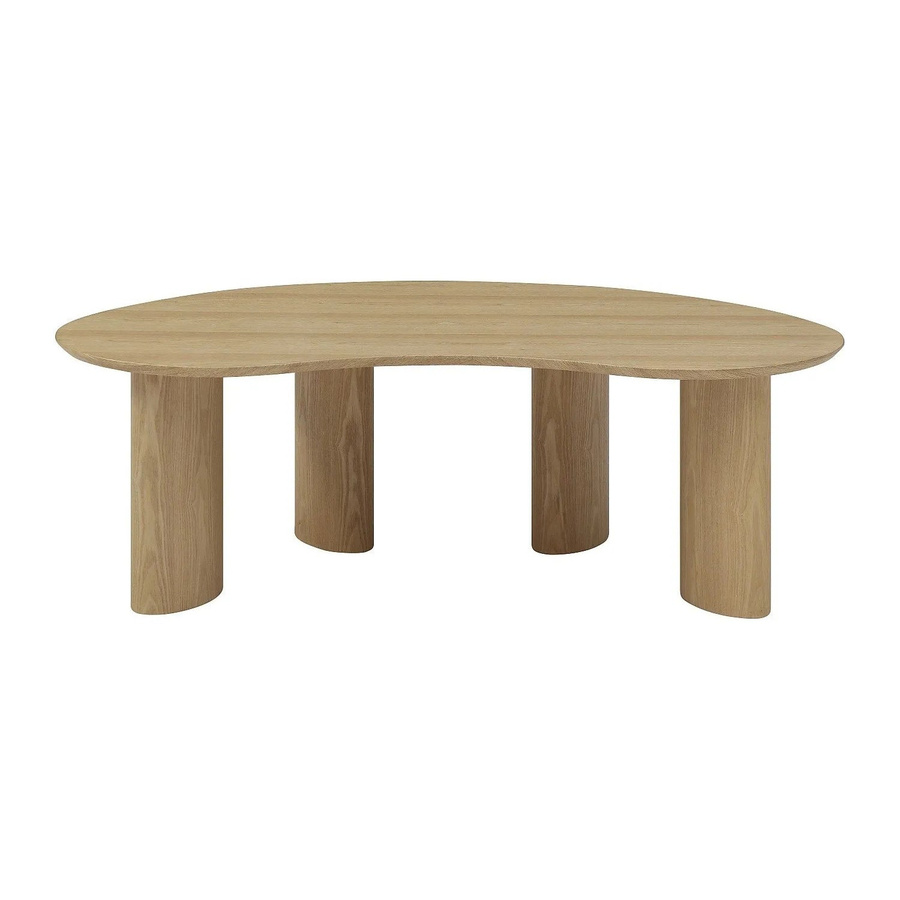 Couchtisch Calynor in Eschenoptik Hellbraun B: 120 cm, T: 70 cm, H: 40 cm - Bild 2