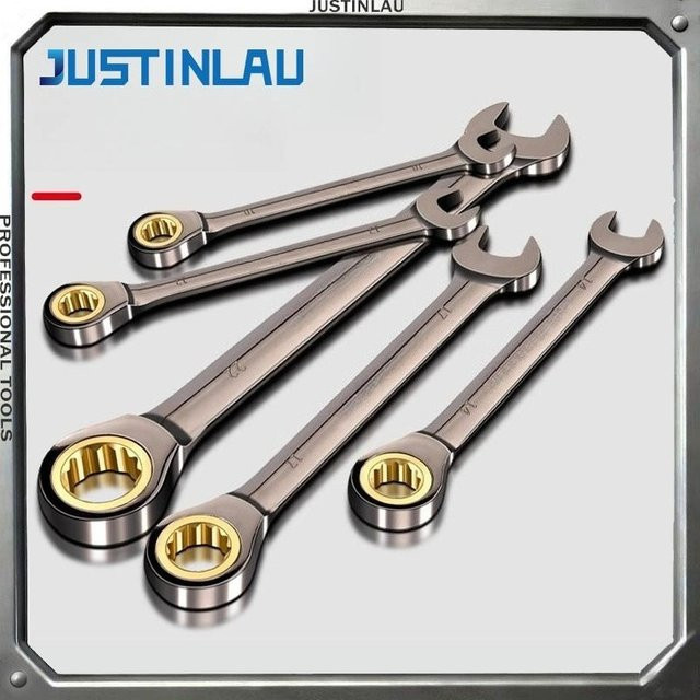 JUSTINLUA Einstellbarer Universal-Ratschenschlüssel für Fahrrad, Motorrad und Auto, 11-32mm - Bild 1