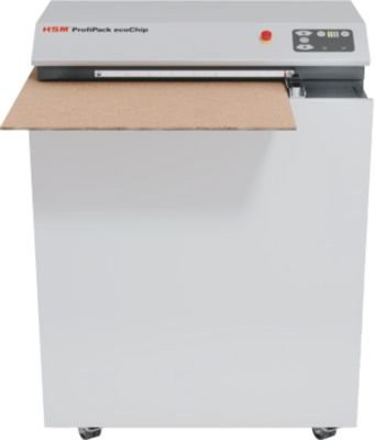 HSM Verpackungspolstermaschine ProfiPack ecoChip in Grau und Weiß aus Metall mit Adaptionssatz für die Absaugung - Bild 1