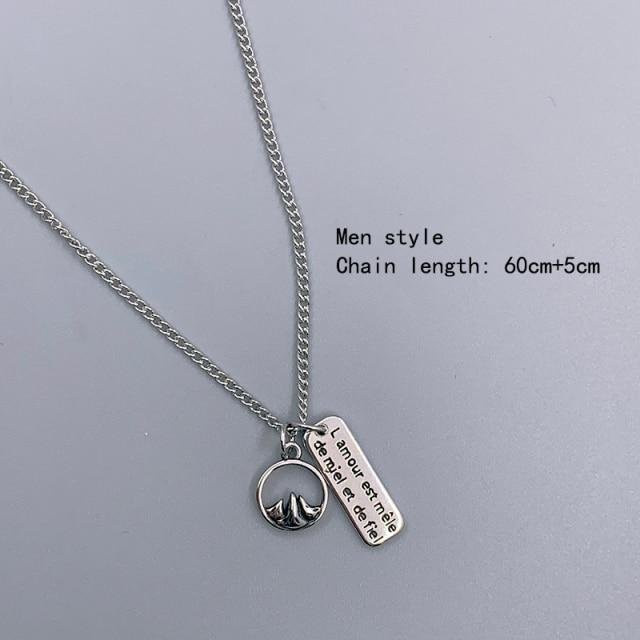 Allbestart Halskette 925 Silber, Geometrische Charme, Unisex - Bild 1