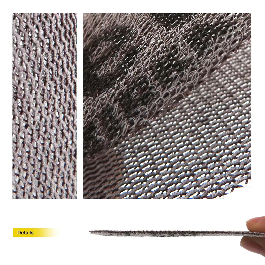 Vibratite Mesh-Schleifscheibe für Metall und Autolack, Grau, Durchmesser: 42 cm, Körnung 80–320, mit Hakenschlaufe - Bild 2