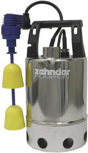 Zehnder Pumpen E-ZW 80 KS Schmutzwasser-Tauchpumpe aus Edelstahl, Silber, 10000 l/h, 9m Förderhöhe - Bild 1