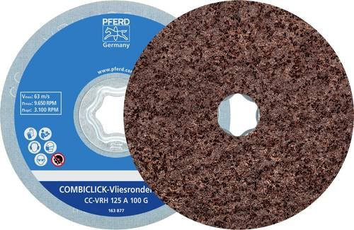 PFERD Schleifscheibe COMBICLICK CC-VRH 125A, Durchmesser: 125 mm, Braun - Bild 1